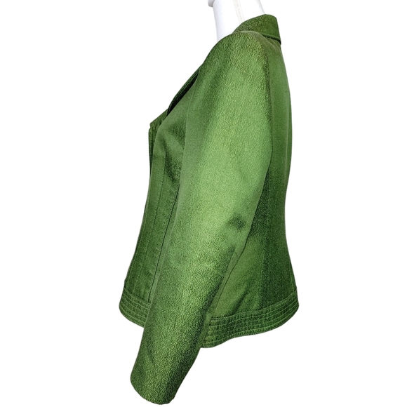 Albert Nipon Silk Wool Blend Blazer Jacket in 14 - Picture 3 of 6